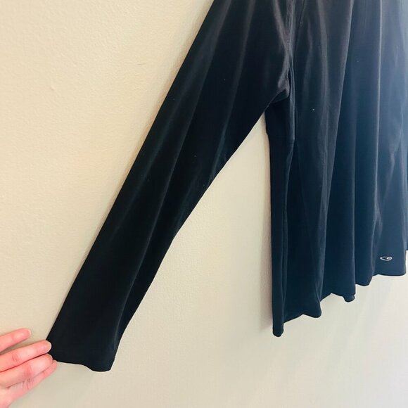 C9 By Champion Black Quarter Zip Womens Size Small Long Sleeve Warmup Jacket - Picture 5 of 9